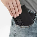 Carteira Masculina Couro Bifold Rocky Slim com Proteção RFID