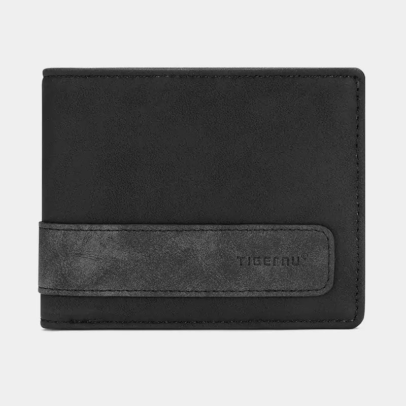 Carteira Masculina Couro Bifold Rocky Slim com Proteção RFID