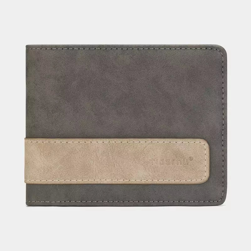 Carteira Masculina Couro Bifold Rocky Slim com Proteção RFID