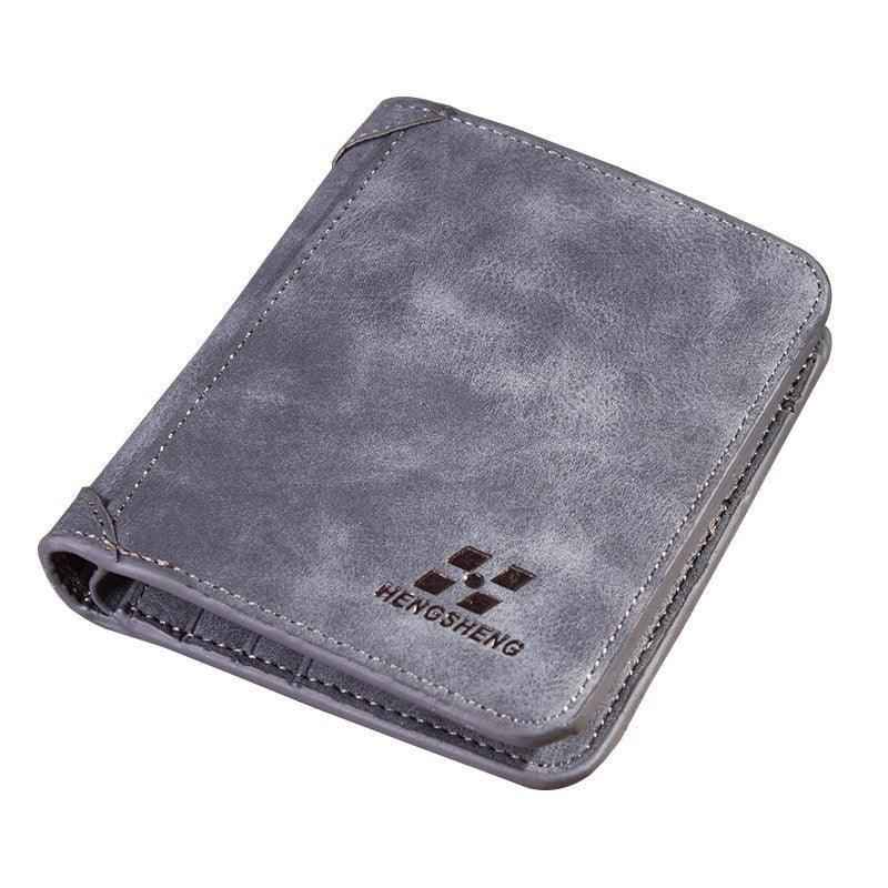 Carteira Masculina de Couro Vertical com 8 Slots para Cartões
