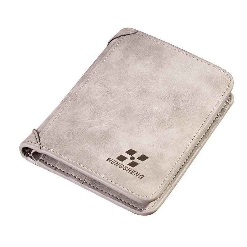 Carteira Masculina de Couro Vertical com 8 Slots para Cartões