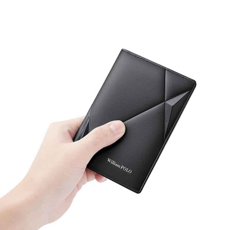 Carteira Masculina Slim em Couro com Proteção RFID Antifurto