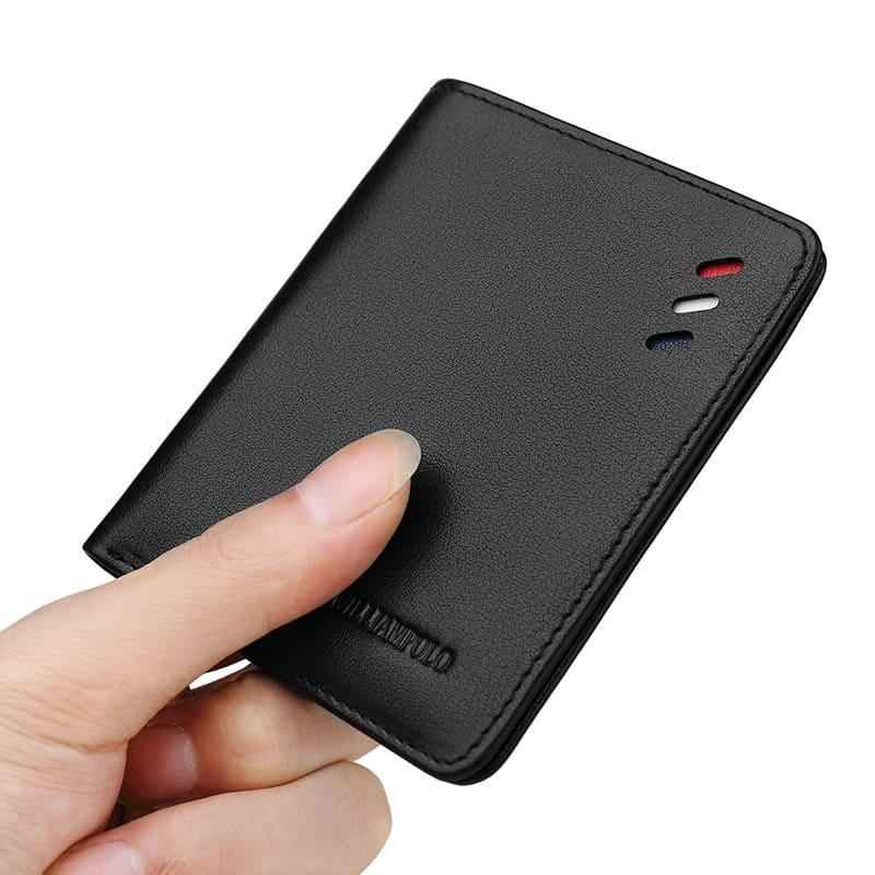 Carteira Slim William Polo Couro Genuíno Ultrafina e Compacta