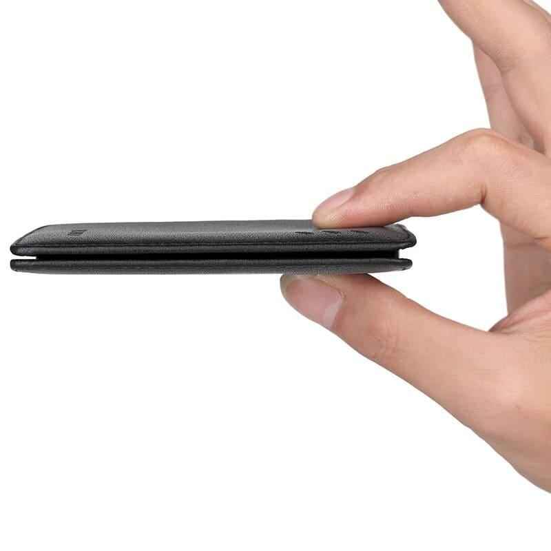 Carteira Slim William Polo Couro Genuíno Ultrafina e Compacta