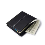 Carteira Bifold William Polo em Couro Genuíno Preto e Elegante