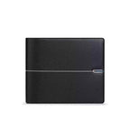 Carteira Bifold William Polo em Couro Genuíno Preto e Elegante