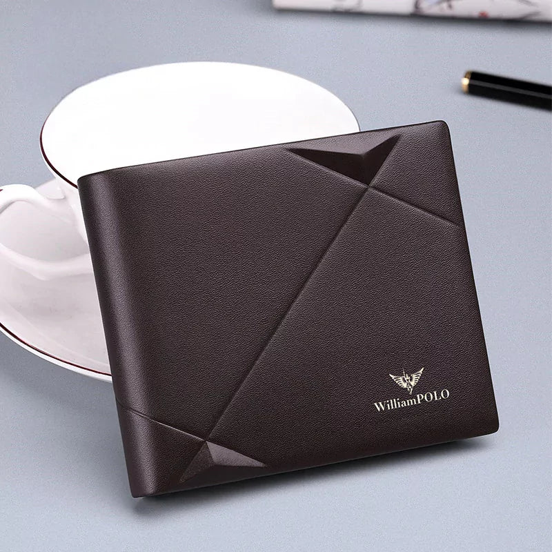 Carteira William Polo em Couro Genuíno Textur com Design Inteligente
