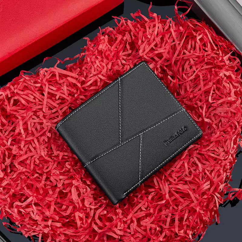 Carteira William Polo Slim em Couro Genuíno e Super Leve