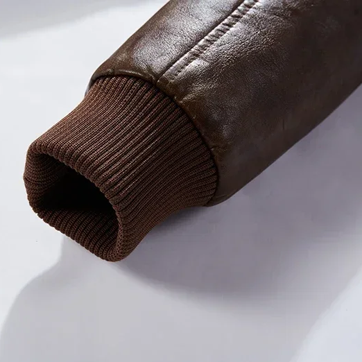 Jaqueta Masculina de Couro Genuíno MotorJack Premium - Estilo e Durabilidade