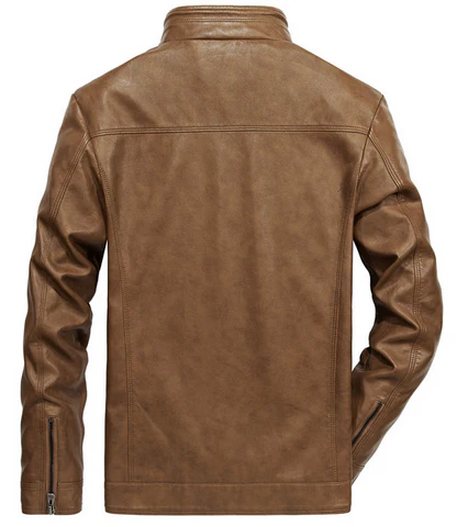 Jaqueta de Couro Motoqueiro Masculina - Proteção e Conforto Térmico