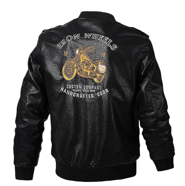 Jaqueta Masculina em Couro Tecnológico - Estilo e Resistência para Motociclistas