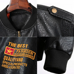 Jaqueta Masculina em Couro Tecnológico - Estilo e Resistência para Motociclistas