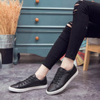 Tênis Feminino em Couro Genuíno - Casual e Durável para o Dia a Dia