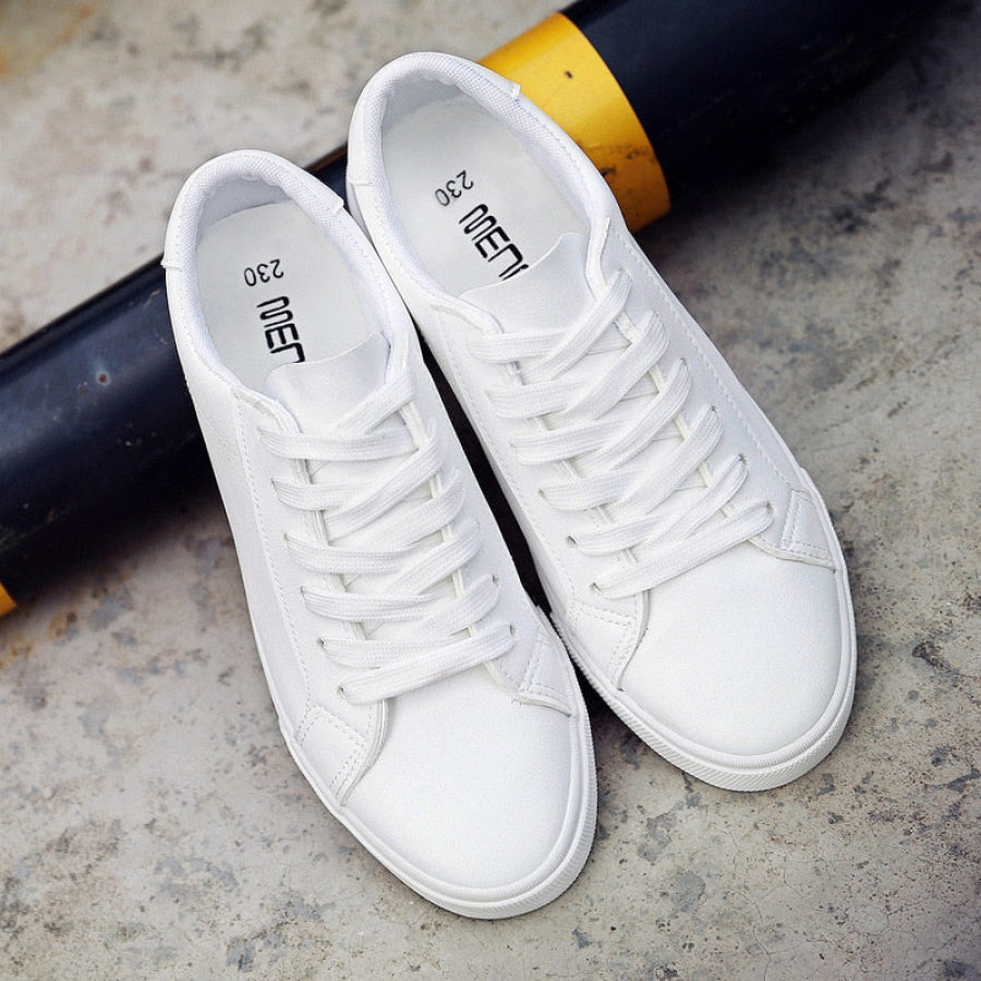 Tênis Feminino em Couro Genuíno - Casual e Durável para o Dia a Dia
