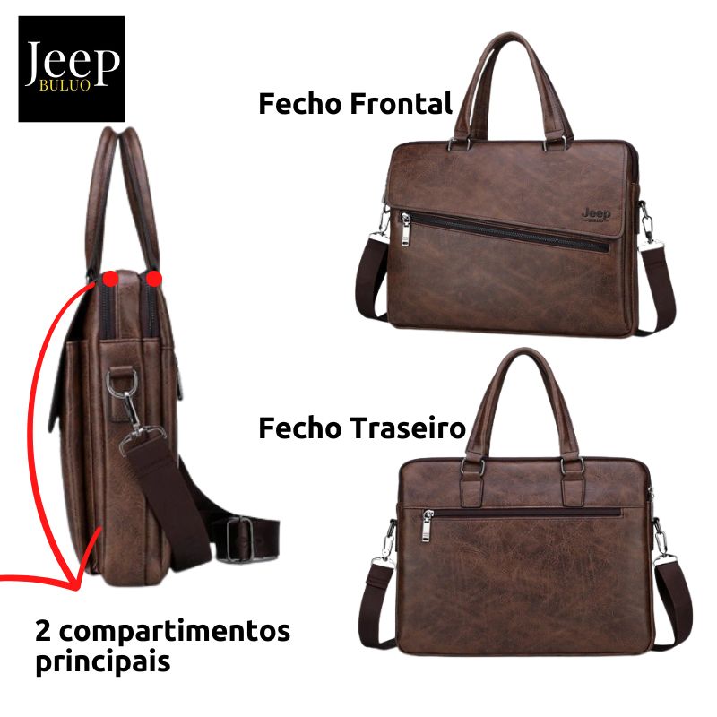 Bolsa para Notebook  de 14 polegadas em couro