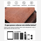 Bolsa masculina em couro