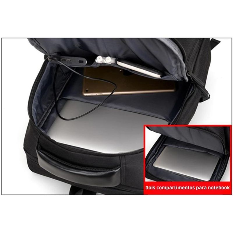 Mochila para Notebook Masculina à prova d'água
