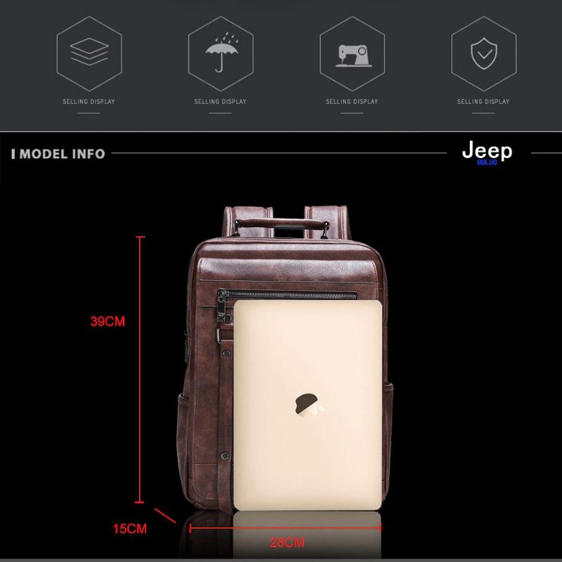 Mochila para Notebook em couro