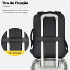 Mochila para notebook com carregador USB e à prova d'água