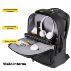 Mochila para notebook com carregador USB e à prova d'água